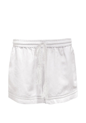 COR Isole drawstring shorts - White