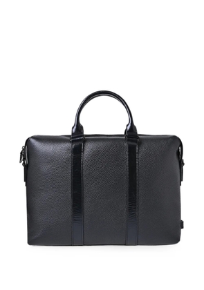 Pal Zileri grained leather briefcase - Black