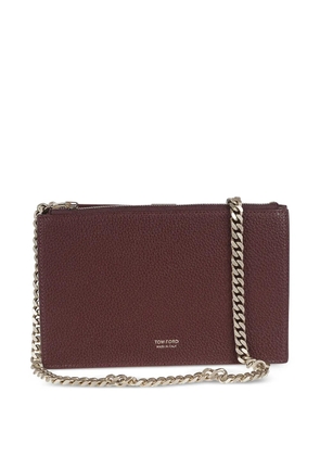 TOM FORD leather shoulder bag - Red