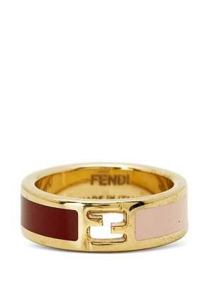 Fendi Pre-Owned Fendista enamel ring - Gold