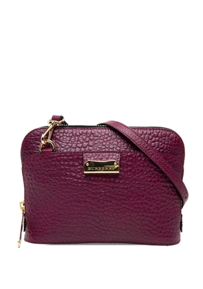 Burberry Pre-Owned 2000-2017 Leather Harrogate crossbody bag - Purple