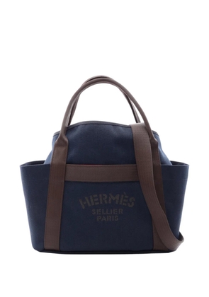 Hermès Pre-Owned 2025 Toile Sac de Pansage Grooming Bag satchel - Blue