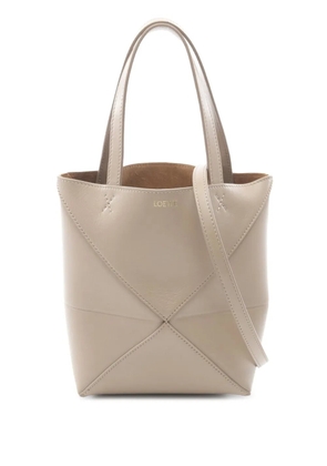 Loewe Pre-Owned 2010-2026 Mini Calfskin Puzzle Fold Tote satchel - Neutrals