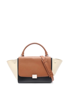 Celine Pre-Owned 2010-2026 Small Tricolor Leather Trapeze satchel - Brown