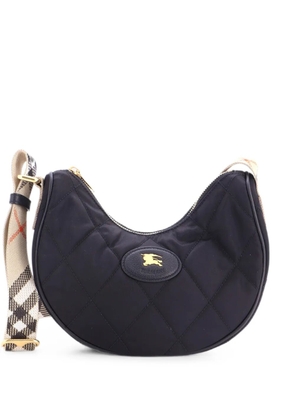 Burberry Pre-Owned Horseshoe Quilted Nylon crossbody bag - Black
