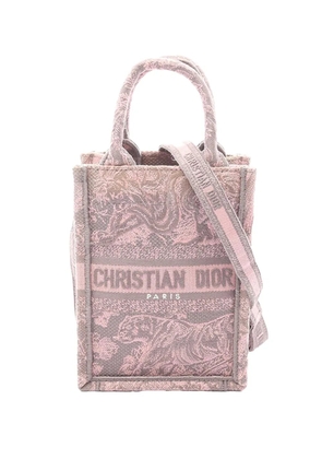 Christian Dior Pre-Owned 2010-2026 Mini Toile de Jouy Vertical Book Tote satchel - Pink