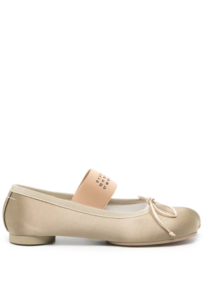 MM6 Maison Margiela Anatomic Numeric ballet flats - Neutrals