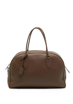 The Row Pre-Owned India grained-leather tote bag - Brown