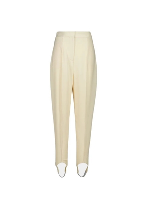 Stella McCartney tapered-fit stirrup trousers - Neutrals