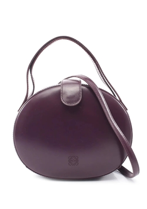 Loewe Pre-Owned 2010-2026 Anagram Leather Round satchel - Purple
