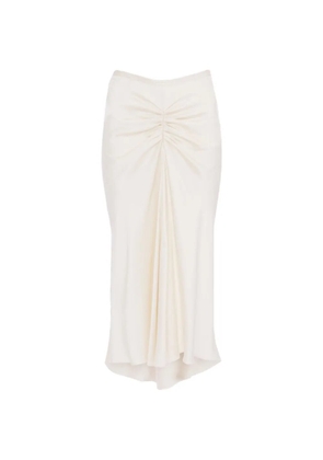 Victoria Beckham Bela asymmetric midi skirt - Neutrals