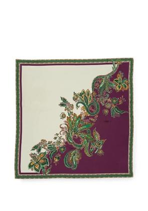 ALEMAIS Ruthie floral-print silk scarf - Neutrals