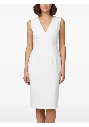 Burberry Pre-Owned V-neck sleeveless midi dress - White