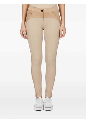 Elisabetta Franchi contrasting-trim jersey trousers - Neutrals