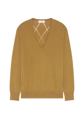 DRIES VAN NOTEN merino sweater - Brown