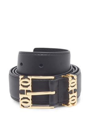 Carolina Herrera Vintage CH-logo leather belt - Black