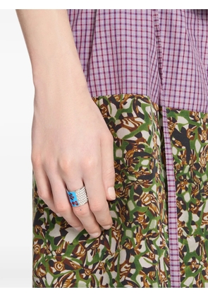 DRIES VAN NOTEN handmade painted ring - Silver