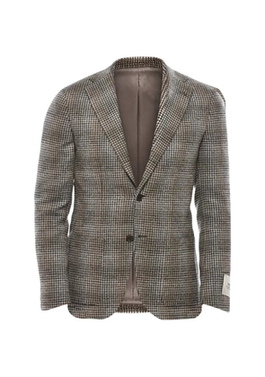 Corneliani check double-vent jacket - Brown