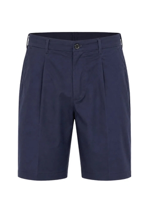 BROOKSFIELD pleated elasticated-waist shorts - Blue