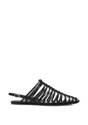 DRIES VAN NOTEN braided leather sandals - Black