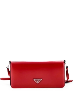 Prada Pre-Owned Femme Flap Spazzolato Leather shoulder bag - Red