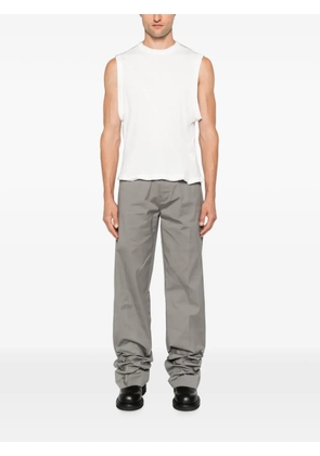 Leon Emanuel Blanck raw-edge panelled tank top - White