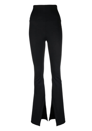 The Mannei high-rise flared trousers - Black