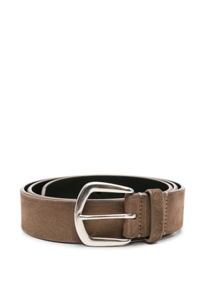 Officine Creative suede buckle-fastening belt - Brown