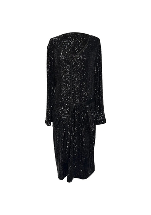 Diane Von Furstenberg Vintage 2020s sequined wrap-effect dress - Black