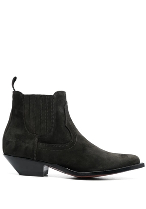 Sonora Hidalgo 50mm suede ankle boots - Black