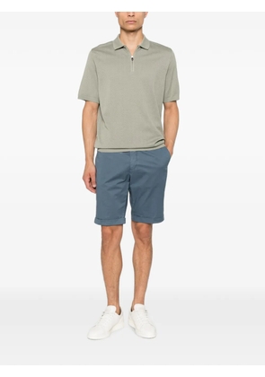 Corneliani zip-neck polo shirt - Green