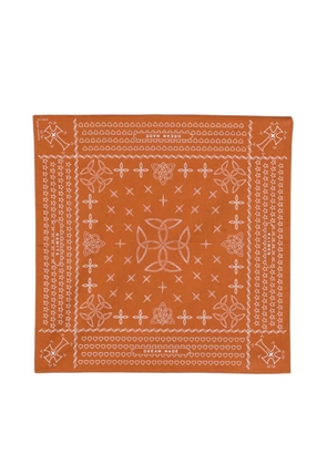 KAMIYA bandanna square scarf - Orange