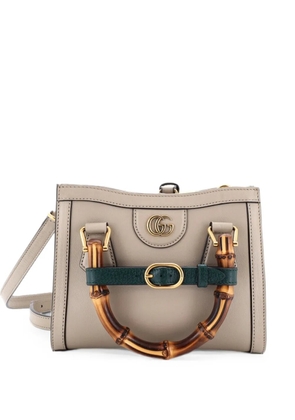 Gucci Pre-Owned Diana NM Bamboo Handle Tote Leather Mini crossbody bag - Neutrals