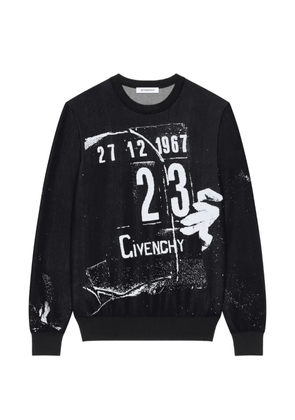 Givenchy logo-print knitted sweater - Black