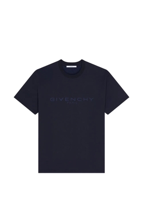 Givenchy logo-embroidered T-shirt - Blue