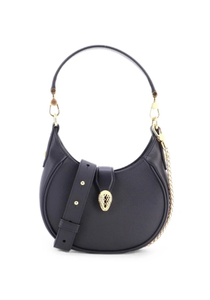 Bvlgari Pre-Owned Serpenti Ellipse Crossbody Bag Leather Mini shoulder bag - Black