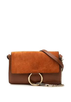Chloé Pre-Owned 2016 Small Suede and Calfskin Faye crossbody bag - Brown