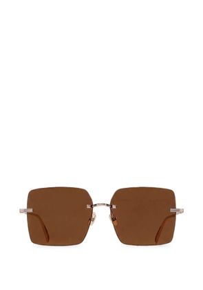 Ferragamo square-frame rimless sunglasses - Gold