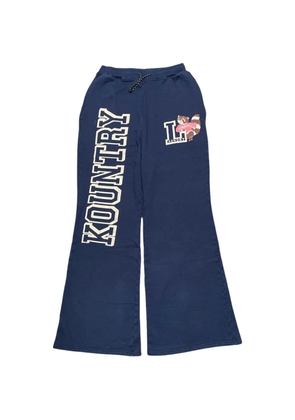 KAPITAL Kountry flared track pants - Blue