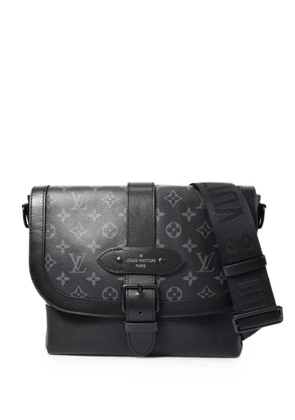 Louis Vuitton Pre-Owned Saumur Monogram Eclipse shoulder bag - Black