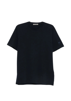 Corneliani logo-patch T-shirt - Blue