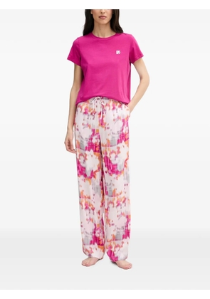 DKNY abstract-print two-piece pajamas - White