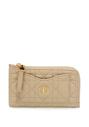 Christian Dior Pre-Owned 2023 Caro Cannage card holder - Neutrals