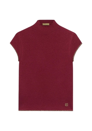 MOMONÌ Kame garment-dyed sleeveless top - Red