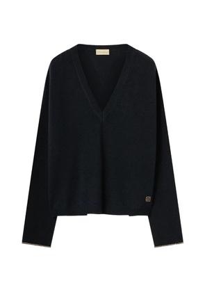 MOMONÌ Astrid V-neck sweater - Black