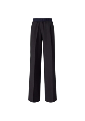 PINKO stretch wool-blend palazzo trousers - Grey