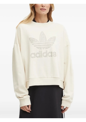 adidas logo-detail sweatshirt - Neutrals