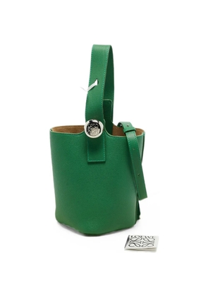 Loewe Pre-Owned 2024 mini Pebble bucket bag - Green