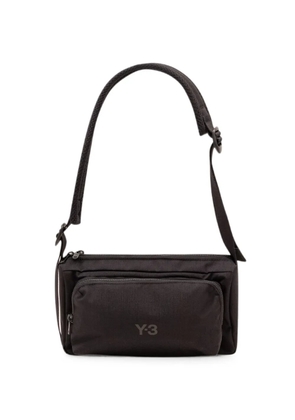 Y-3 logo-print shoulder bag - Black