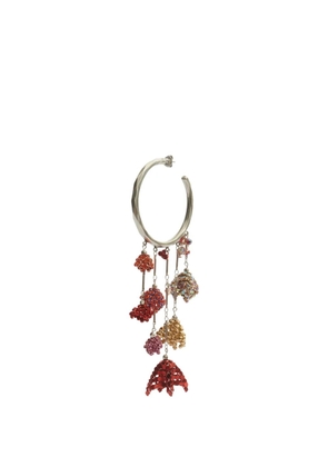 ISABEL MARANT Catalina beaded-charm single hoop earring - Silver